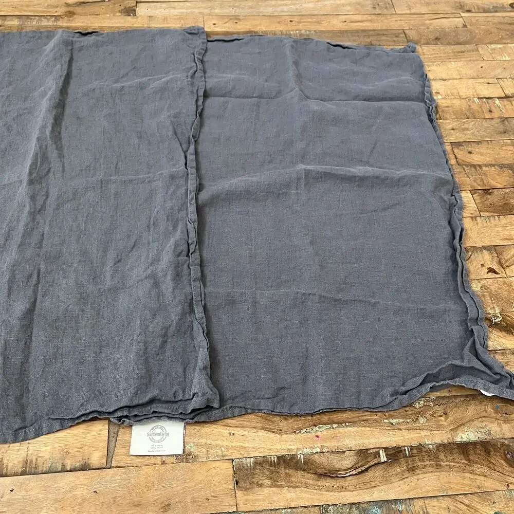 Southern Living Gray Kitchen Towels Set of 3 100% Linen 20